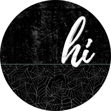 Halloween Door Hanger Dco-01628-Dh 18’ Round Wood